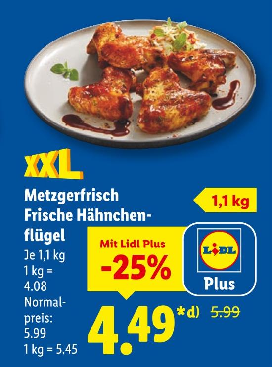 Metzgerfrisch Frische Hähnchenflügel