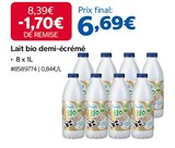 Lait bio demi-écrémé - Costco à Vitry-sur-Seine Lait bio demi-écrémé en promo chez Costco Vitry-sur-Seine à 6,69 €