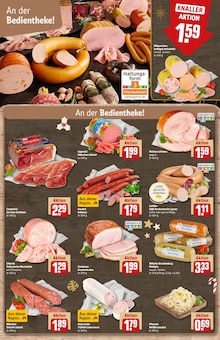 Mettwurst im aktuellen REWE Prospekt (München) Mettwurst im REWE Prospekt "Dein Markt" mit 34 Seiten (München)