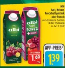 Saft, Nektar, Fruchtsaftgetränk Kirsche im Angebot bei Marktkauf in Görlitz Saft, Nektar, Fruchtsaftgetränk Kirsche Angebote von albi bei Marktkauf Görlitz für 1,39 €