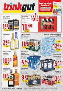 Cola im aktuellen Trinkgut Prospekt (Münster) Cola im Trinkgut Prospekt "Aktuelle Angebote" mit 10 Seiten (Münster)
