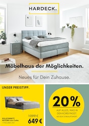 HARDECK Möbel & Einrichtung Prospekt der aktuellen Woche mit 1 Seite, gültig von 07.04.2026 bis 19.04.2026, in Neuenkirchen-Vörden und Umgebung Aktueller HARDECK Möbel & Einrichtung Prospekt in Neuenkirchen-Vörden und Umgebung, "Möbelhaus der Möglichkeiten." mit 1 Seite, 07.04.2026 - 19.04.2026