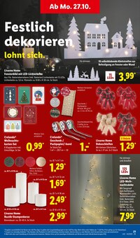 Weihnachtsdeko im aktuellen Lidl Prospekt (Heilbronn) Weihnachtsdeko im Lidl Prospekt "LIDL LOHNT SICH" mit 69 Seiten (Heilbronn)
