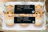 Promo 6 verrines saumon, fromage et concombre à 2,55 € dans le catalogue Intermarché Express à Laval