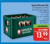 Spaten Münchner Bier im Angebot bei Marktkauf in Schweinfurt Spaten Münchner Bier Angebote von Spaten München bei Marktkauf Schweinfurt für 13,99 €