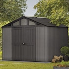 Promo Abri de jardin Stronghold en résine coloris gris anthracite imitation bois - surface extérieure hors tout 7,41 m² - KETER à 969,90 € dans le catalogue Castorama à Avignon