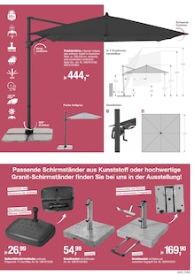 Sonnenschirm im Opti-Wohnwelt Prospekt "GARTEN 2025" mit 22 Seiten (Bremerhaven)