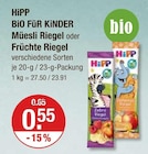 Bio Für Kinder Müesli Riegel im V-Markt Prospekt Bio Für Kinder Müesli Riegel von HiPP im aktuellen V-Markt Prospekt für 0,55 €