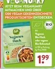 Veganes Bio-Hack oder vegane Bio-Schnetzel von BIO im aktuellen ALDI SÜD Prospekt für 1,99 €