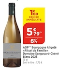 Promo AOP Bourgogne Aligoté "Rituel de Famille" Blanc 2023 à 5,79 € dans le catalogue Bi1 à Mailly-le-Camp