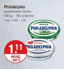 Philadelphia im V-Markt Prospekt Philadelphia von Philadelphia im aktuellen V-Markt Prospekt für 1,11 €