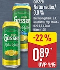 Naturradler/0,0 % im Angebot bei ALDI Nord in Gütersloh Naturradler/0,0 % Angebote von Gösser bei ALDI Nord Gütersloh für 0,89 €