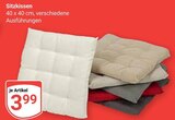 Sitzkissen Angebote bei GLOBUS Bruchsal für 3,99 €