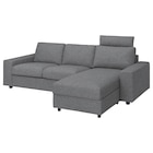 Aktuelle Nackenkissen Angebote bei IKEA in Regensburg Aktuelles 3er-Sofa mit Récamiere mit breiten Armlehnen mit Nackenkissen/Lejde grau/schwarz mit breiten Armlehnen mit Nackenkissen/Lejde grau/schwarz Angebot bei IKEA in Regensburg ab 1.034,10 €