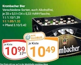 Aktuelles Bier Angebot bei GLOBUS in Duisburg ab 10,49 €