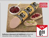 Delikatess Leberwurst mit Kalbfleisch Angebote von Unsere Hausmarke bei Marktkauf Ulm für 0,99 €