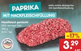 PAPRIKA MIT HACKFLEISCHFÜLLUNG Angebote bei Netto Marken-Discount Meerbusch für 3,29 €