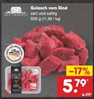 Gulasch vom Rind Angebote von GUT PONHOLZ bei Netto Marken-Discount Bonn für 5,79 €