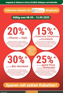 Pizza im GLOBUS Prospekt "Aktuelle Angebote" mit 31 Seiten (Saarbrücken)