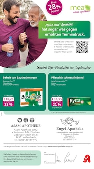 mea - meine apotheke Prospekt der KW 36 "Unsere September-Angebote" Aktueller mea - meine apotheke Prospekt "Unsere September-Angebote" Seite 1 von 4 Seiten