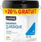 Peinture mur blanc mat classique - LUXENS en promo chez Weldom Peinture mur blanc mat classique - LUXENS dans le catalogue Weldom