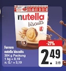 Aktuelles nutella biscuits Angebot bei EDEKA in Neumarkt (Oberpfalz) ab 2,49 €