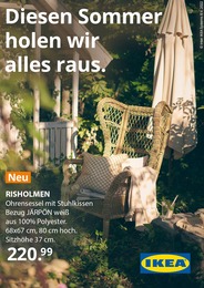IKEA Prospekt für Dessau-Roßlau mit 1 Seite IKEA Prospekt für Dessau-Roßlau: "Diesen Sommer holen wir alles raus.", 1 Seite, 27.06.2022 - 04.07.2022