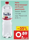 Mineralwasser von Hella für 0,89 € bei Netto Marken-Discount im Angebot Mineralwasser von Hella im aktuellen Netto Marken-Discount Prospekt