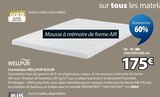 Surmatelas WELLPUR GULEN en promo chez Jysk Saintes à 175,00 €