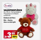 Valentinsplüsch Einhorn mit Herz bei E center im Geislingen Prospekt für 3,99 €