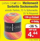 Aktuelle Wolle Angebote bei Zimmermann in Hildesheim Aktuelles Meilenweit Sorbetto Sockenwolle Angebot bei Zimmermann in Hildesheim ab 4,44 €