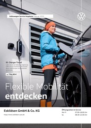 Werkstatt & Auto Prospekt von Volkswagen Itzehoe Volkswagen Prospekt: "Flexible Mobilität entdecken", 1 Seite, 01.02.2023 - 28.02.2023