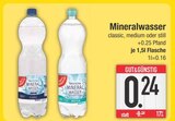 Mineralwasser classic, medium oder still von Gut&Günstig im aktuellen EDEKA Prospekt für 0,24 €