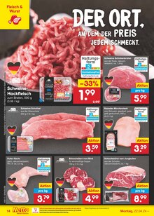 Schweinefleisch im Netto Marken-Discount Prospekt "Aktuelle Angebote" mit 51 Seiten (Erfurt)