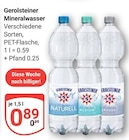 GLOBUS Markkleeberg - Mineralwasser Naturell Angebot im Prospekt Mineralwasser Naturell bei GLOBUS im Markkleeberg Prospekt für 0,89 €