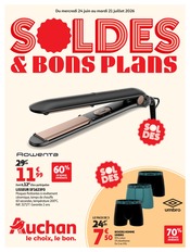 Prospectus Auchan Hypermarché "SOLDES & BONS PLANS" en cours à Clermont-Ferrand, Page 1 Catalogue Auchan Hypermarché en cours à Clermont-Ferrand, "SOLDES & BONS PLANS", Page 1
