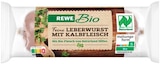 Leberwurst mit Kalbfleisch im Angebot bei REWE in Hamburg Leberwurst mit Kalbfleisch Angebote von REWE Bio bei REWE Hamburg für 1,69 €