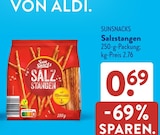 Salzstangen von Sun Snacks im aktuellen ALDI SÜD Prospekt für 0,69 €