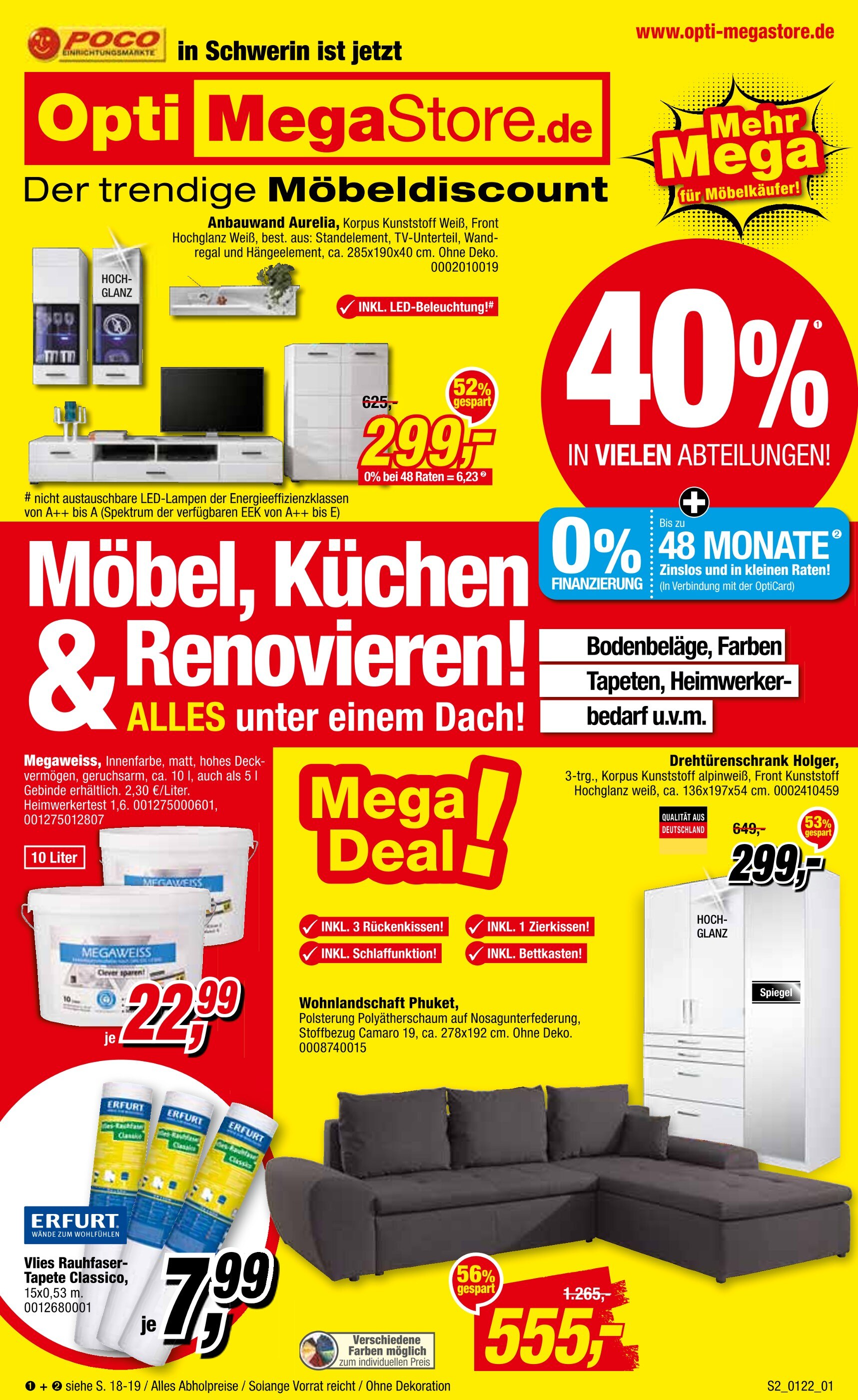 Opti-Megastore Prospekt für Dümmer mit 20 Seiten Opti-Megastore Prospekt für Dümmer: "40% IN ALLEN ABTEILUNGEN!", 20 Seiten, 07.01.2022 - 29.01.2022