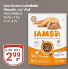Katzentrockenfutter Naturally Angebote von IAMS bei GLOBUS Viersen für 2,99 €