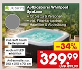 Aufblasbarer Whirlpool SpaLuxe Angebote von Juskys bei Netto Marken-Discount Peine für 329,99 €