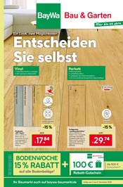 Parkett im BayWa Bau- und Gartenmärkte Prospekt in Würzburg Aktueller BayWa Bau- und Gartenmärkte Prospekt mit Parkett, "Hier bin ich gern", Seite 1