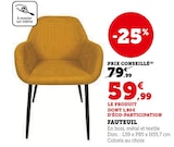 Fauteuil en promo chez Hyper U Saint-Nazaire à 59,99 €
