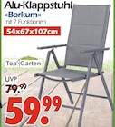 Alu-Klappstuhl Borkum Angebote von Top Garten bei Wreesmann Cuxhaven für 59,99 €