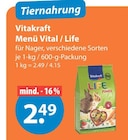 Menü Vital / Life von Vitakraft im aktuellen V-Markt Prospekt für 2,49 €