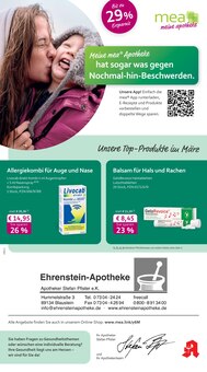 mea - meine apotheke Prospekt der KW 9 "Unsere März-Angebote" Aktueller mea - meine apotheke Prospekt "Unsere März-Angebote" Seite 1 von 4 Seiten