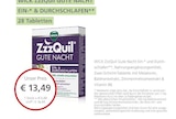 LINDA Fulda - ZzzQuil Gute Nacht Ein- & Durchschlafen Angebot im Prospekt ZzzQuil Gute Nacht Ein- & Durchschlafen bei LINDA im Fulda Prospekt für 13,49 €