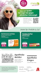 Apotheke Prospekt von mea - meine apotheke in Karlsbad Aktueller mea - meine apotheke Apotheken Prospekt für Karlsbad: Unsere Juli-Angebote mit 4} Seiten, 01.07.2025 - 31.07.2025