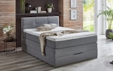 Boxspringbett Krems, silber, 140 x 200 cm, inkl. Bettkasten Angebote von hardi bei HARDECK Hagen für 799,00 €