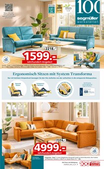Sofa im Segmüller Prospekt "Highlight Angebote" mit 30 Seiten (Ludwigshafen (Rhein))